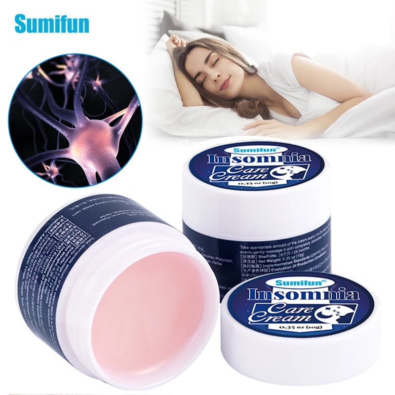 

10G Insomnia Care Cream Improve Sleep Soothe Mood Balm Soothing Insomnia Relax Help Sleep Cream Relieve Stress Anxiety Ointment