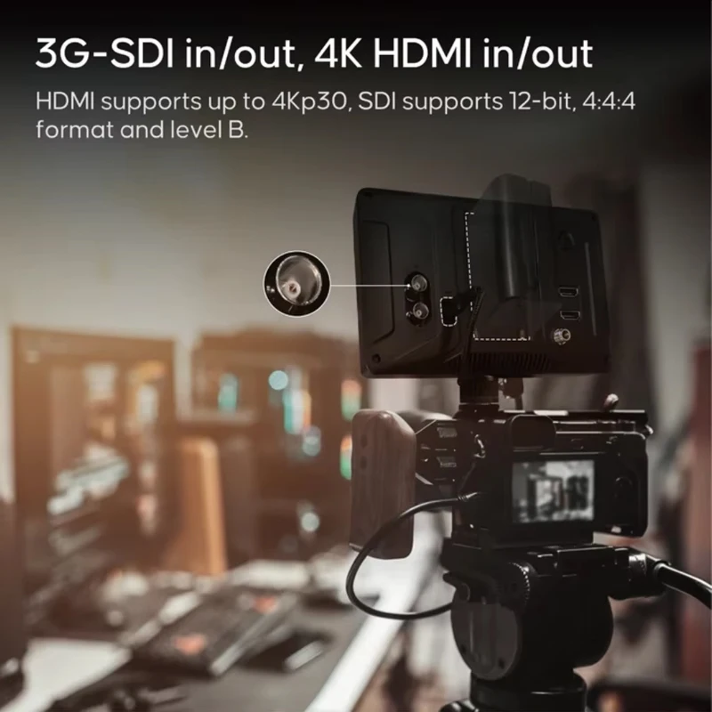 Osee G7 Pro Monitor de campo con pantalla táctil de Control de cámara de 7 pulgadas con 3G-SDI y 4K HDMI para cámara DSLR de consumo o profesional