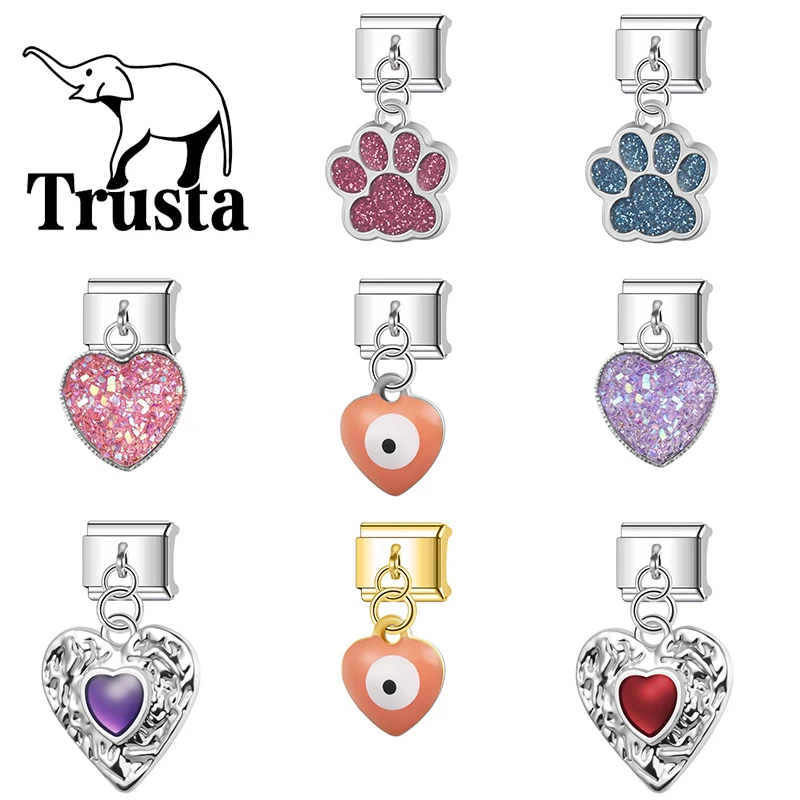 Trusta-2026-Sparkling-Lvoe-Dog-Paw-Italian-charm-bracelets-Elastic-Jewelry-Accessories-Removable-Fit-9mm-Beads-Gift-Fashion-N726