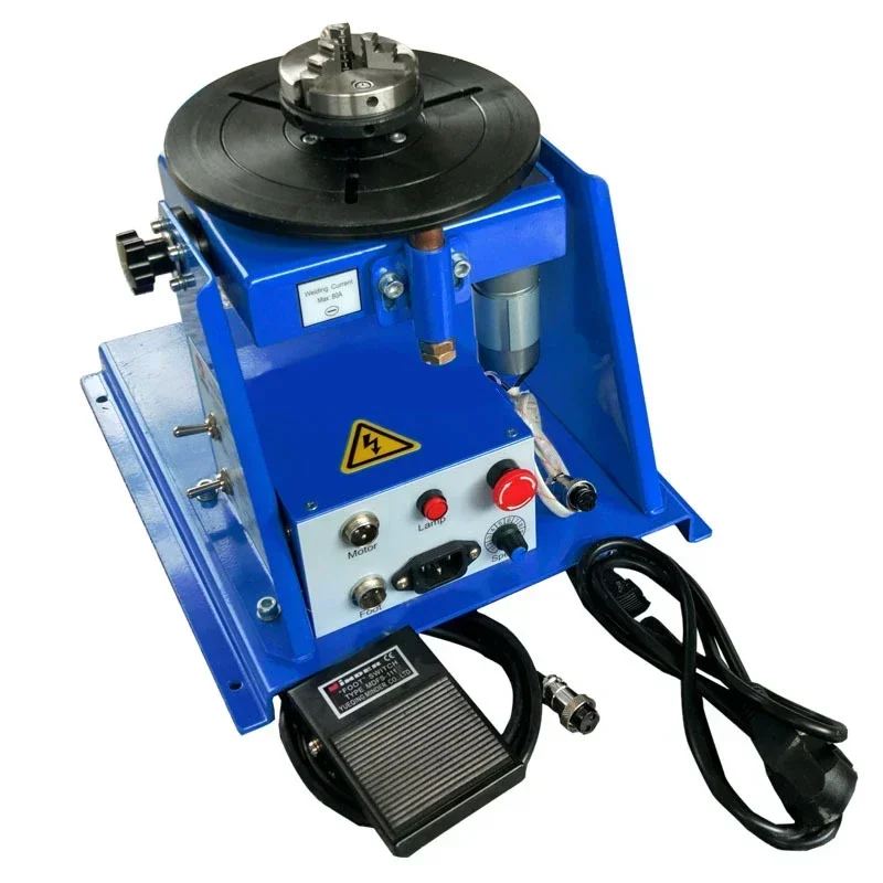 10kg small turntable welding positioner argon arc automatic welding positioner 65 chuck