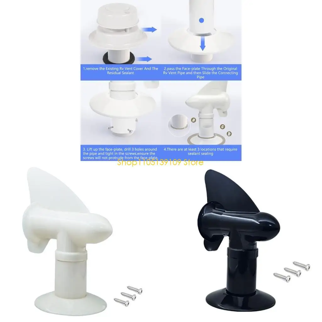 

RVs Sewer Vent Cap Cover Wind Powered Airflows For Holding Odor Control