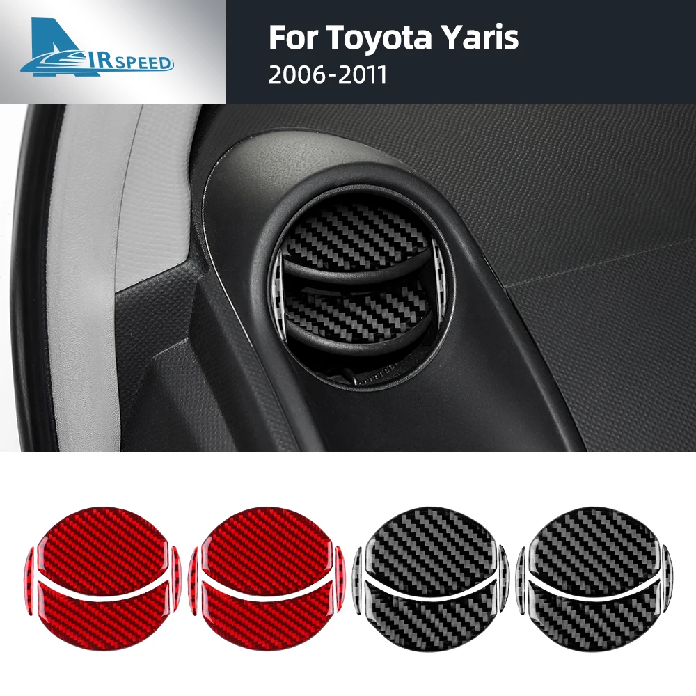 

Настоящая мягкая наклейка из углеродного волокна для Toyota Yaris 2006, 2007, 2008, 2009, 2010, 2011, LHD RHD, автомобильная приборная панель, накладка вентиляционного отверстия