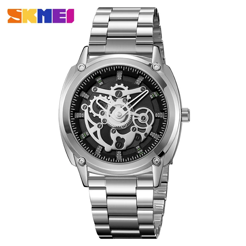 

SKMEI Top Brand Fashion Watches 30M Waterproof Quartz Wristwatches All Stainless Steel Strap Time Clock For Male