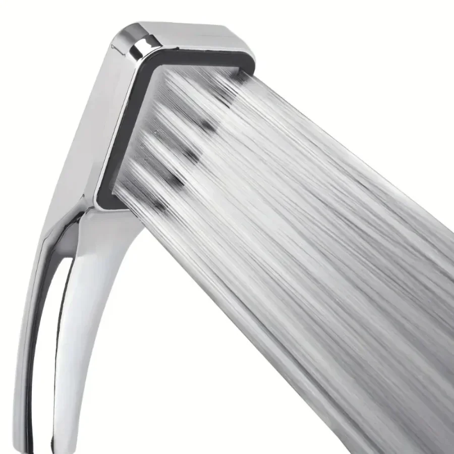 300 Holes Pressurized Showerhead Hand Hold Square Shower Head Water Saving Rainfall Spray Nozzle Bathroom Accessories