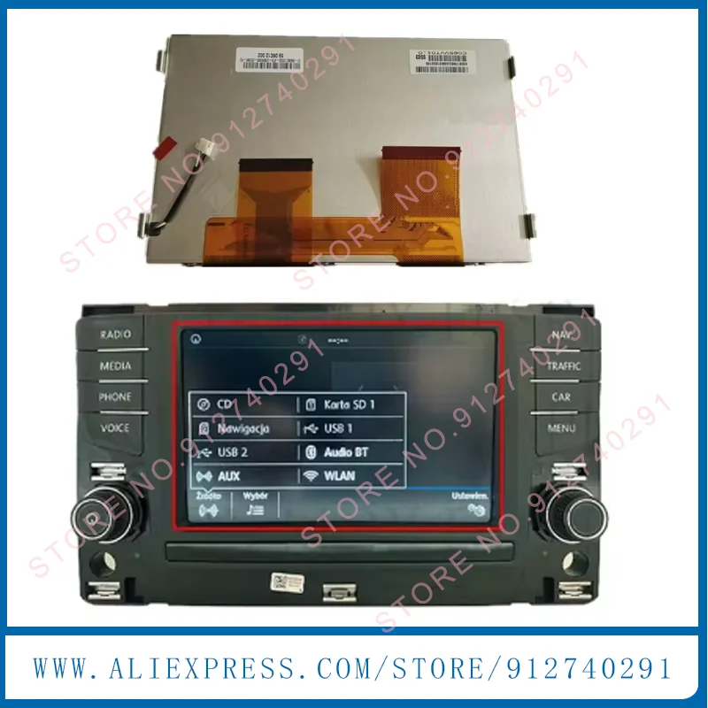 

C065VVT01.0 C065VVT01 Оригинальный 6,5-дюймовый ЖК-дисплей для автомобильной навигационной системы 6C0919603B, ЖК-монитор для аудиосистемы