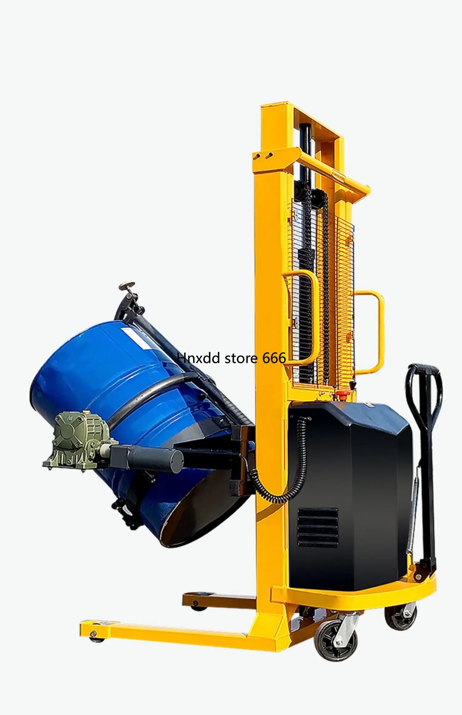 Electric oil drum truck Rising and unloading artifact Drum hydraulic loading and unloading truck