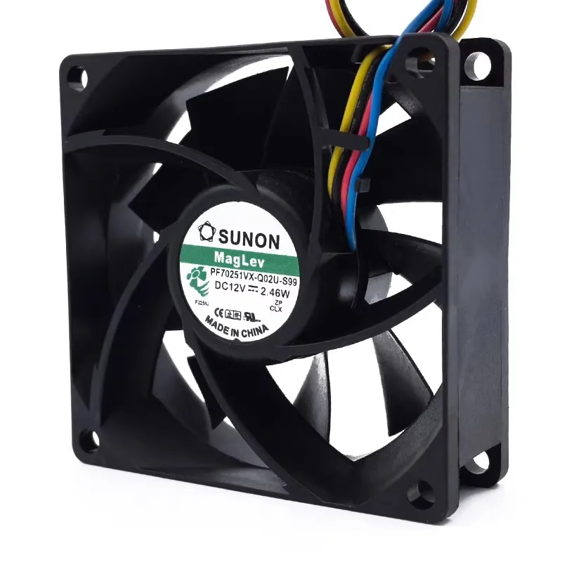 Original Cooler Fan for SUNON PF70251VX-Q02U-S99 12V 2.46W 7025 4 Wire PWM Cooling Fan 70 * 70 * 25mm