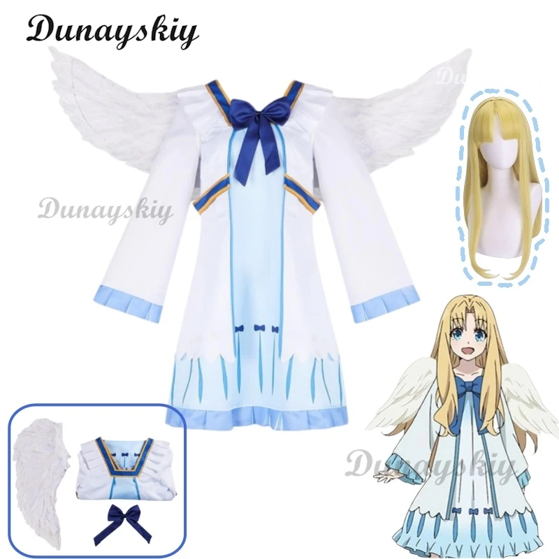 Shield Hero Cosplay Anime Filo Fillo Philo Cosplay Wing Wig Lolita Dress Set Halloween Party Outfit for Woman