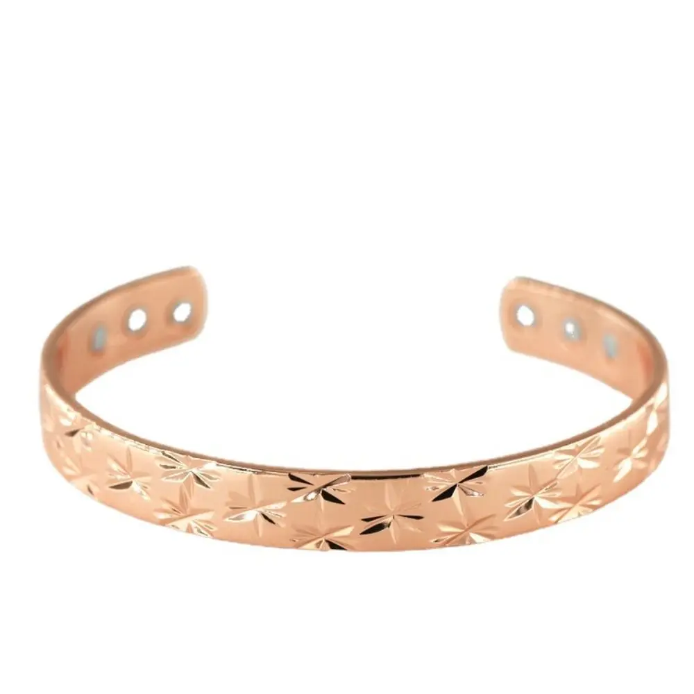 التهاب المفاصل الصداع النصفي انقطاع الطمث الإغاثة سوار النحاس المغناطيسي ارتفع الذهب الطفل التنفس الكفة النحاسية المغناطيسية مفتوحة