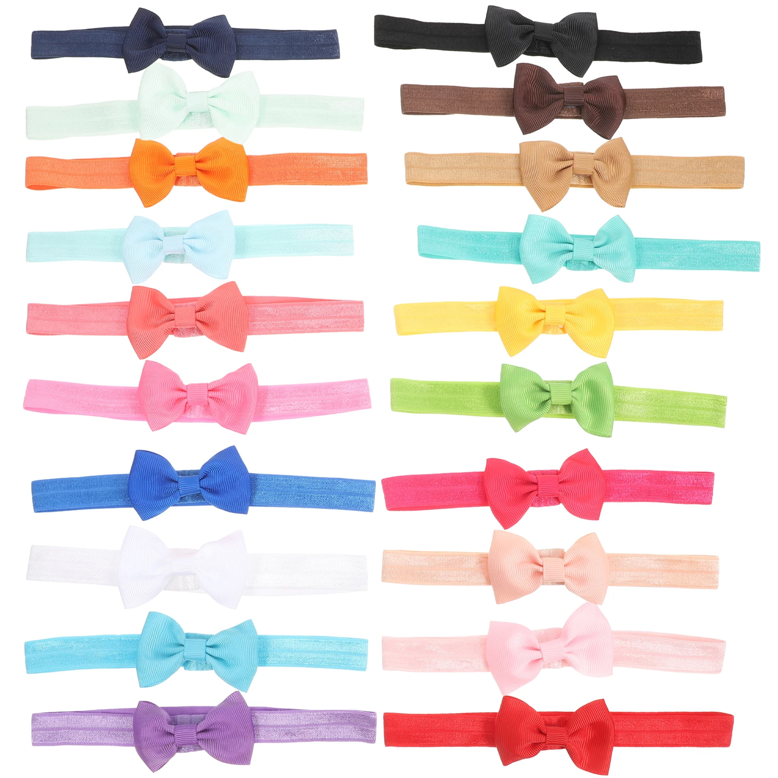

20 Pcs Bow Headband Baby Kids Headdress Hair Accessory Breathable Comfortable Bright Colorful Toddler Accessories