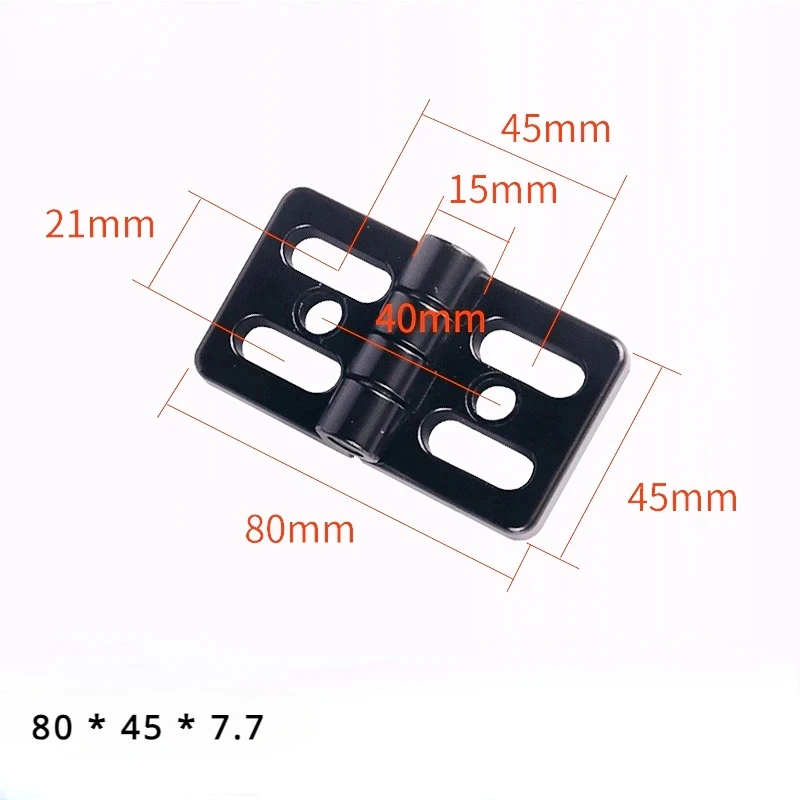 4060 Million Four-Hole Hinge 45 Profile Aluminum Profile Special Zinc Alloy Hinge