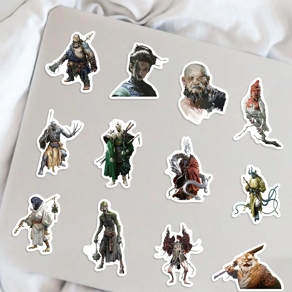 57PCS Cool Black Myth WuKong Game Graffiti Stickers Cartoon Decals for Kids Toy Motorcycle Bike Phone Waterproof Sticker