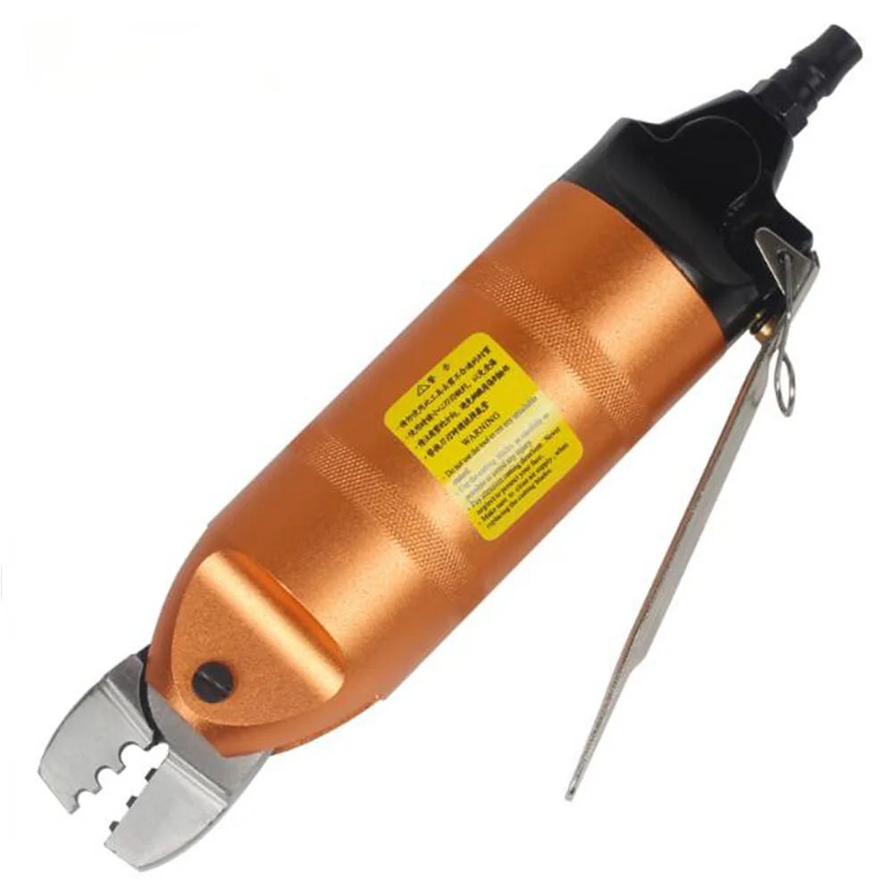 Pinza a crimpare terminale pneumatico 1.25-2.0-5.5mm Pinza a crimpare ad aria Manico in alluminio Morsetto in acciaio per cesoia per filo di ferro rame
