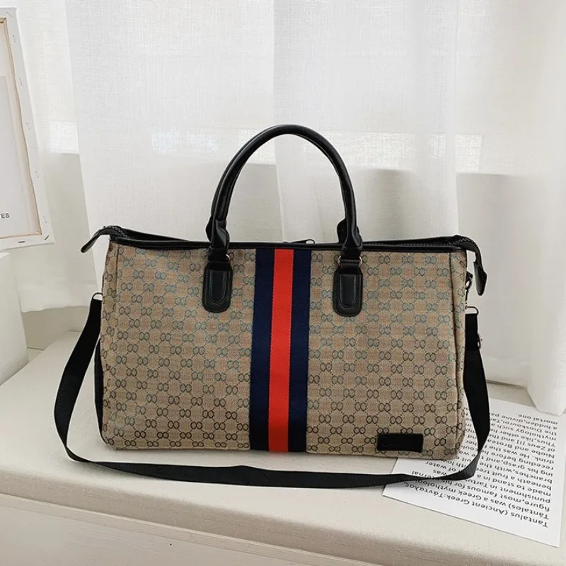 

High Capacity Handbag Women Shoulder Bag Portable Multifunctional Lightweight Fashion Simple Work And Travel