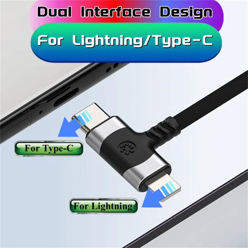 2-IN-1 عالية السرعة 3.5 مللي متر إلى Type-C محول واجهة الصوت 3.5 مللي متر تحويل ل البرق الصوت جاك آيفون وهواوي الهاتف المحمول
