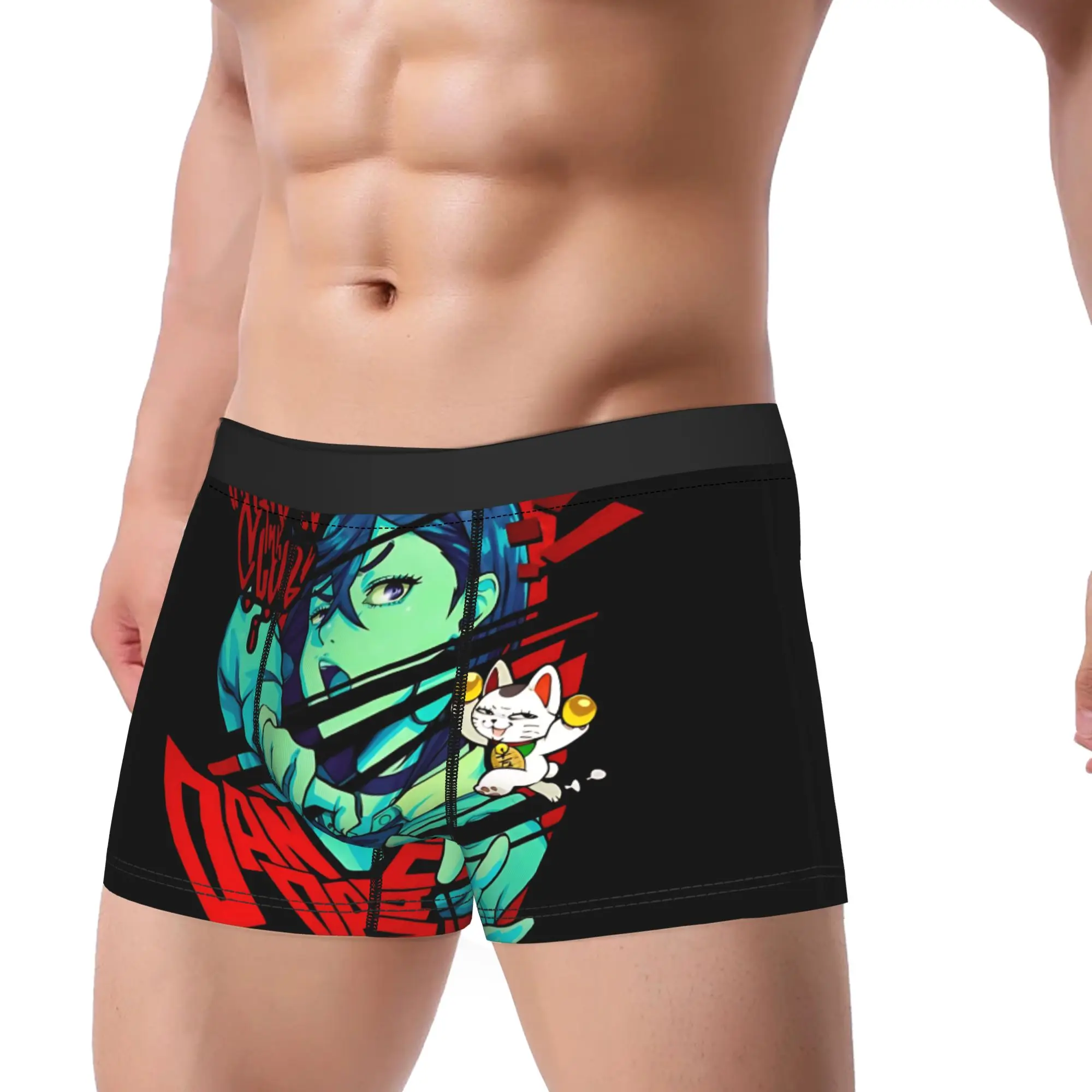 

Anime DanDaDan Underwear Sexy Soft Panties Custom Shorts Briefs For Male Pouch Large Size Boxershorts