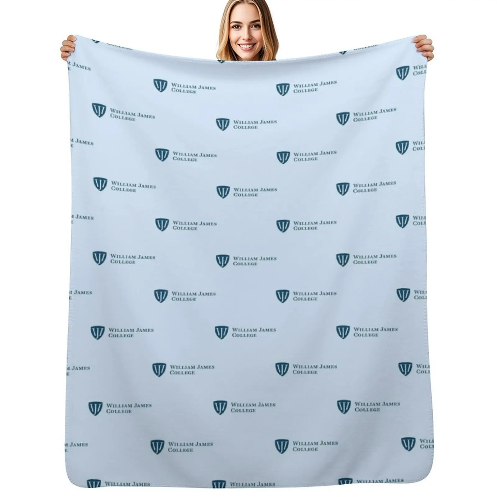 

William James College Throw Blanket Soft Plaid Thin Luxury heavy to sleep Blankets