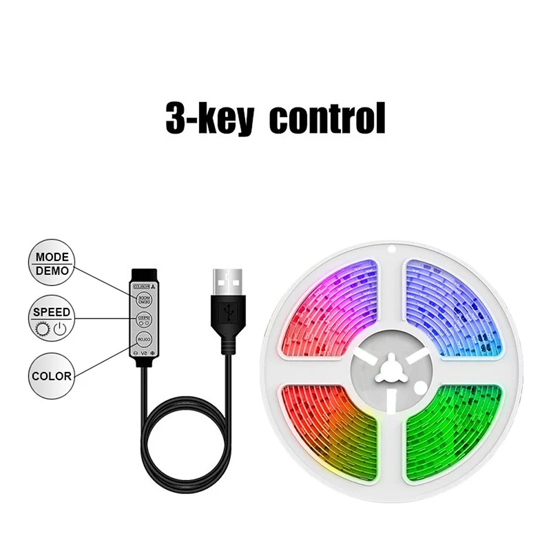 

Led Strip Rgb Low-voltage Lamp With Ws2812b Happy Horse Breathing Running Water Desktop Atmosphere 5V Magic Color USB Light Bar