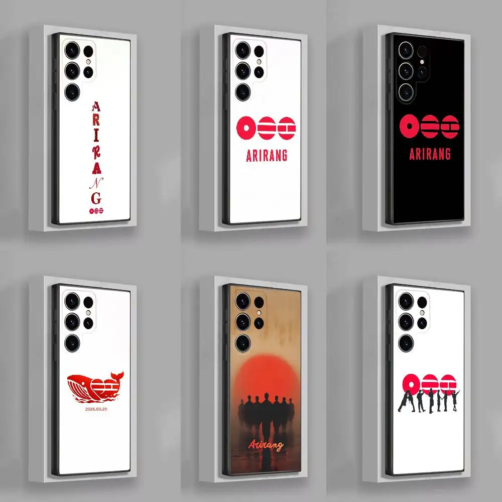 For A-ARIRANG S-SWIM Phone Case Samsung S22,S24,S20,S25,S23,S30,S26,Ultra,Plus,5G ,Fe,Lite Black Cover