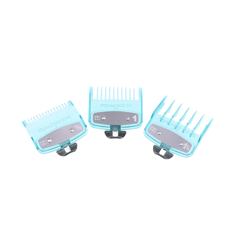 หวีรองตัดผมแบบใหม่ 2/8/10 ชิ้น อุปกรณ์เสริมสำหรับปัตตาเลี่ยน ขนาด 1.5/3/4.5/6/10/13/16/19/22/25 มม.