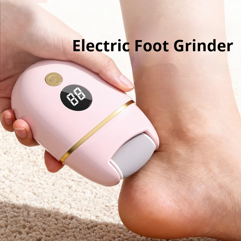 Electric Foot Grinder Rechargeable Portable Pedicure Kit Exfoliator Dead Skin Removal Foot Care Grooming Tool