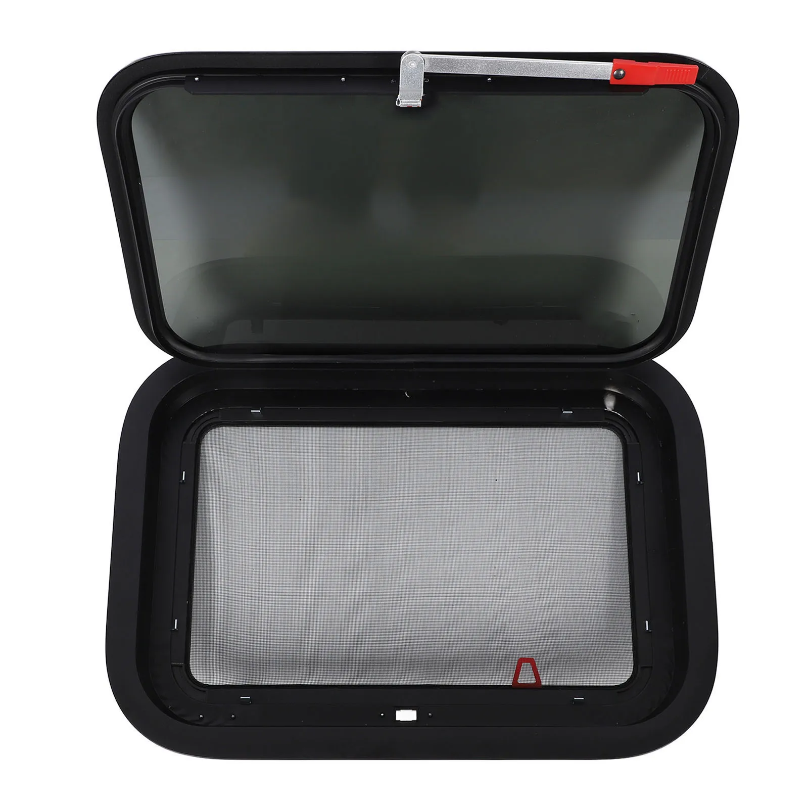 

22.4x15.2inch RV Exit Window Emergency External Push Out Window with Mesh Screen Support Rod for Caravan Camping Trailer Motorh