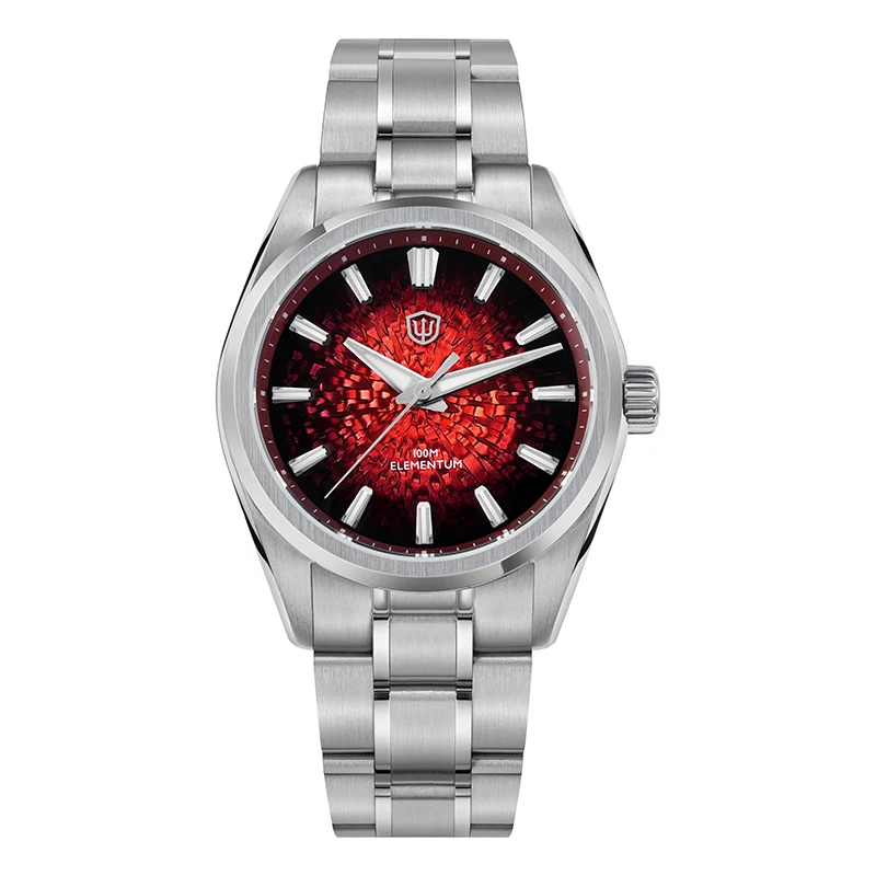Watchdives 38mm Mannen Quartz Horloge VH31 Sweep Seconden Beweging ijskristal Titanium Waterdichte Horloges WD0003B WD0003C WD0003D