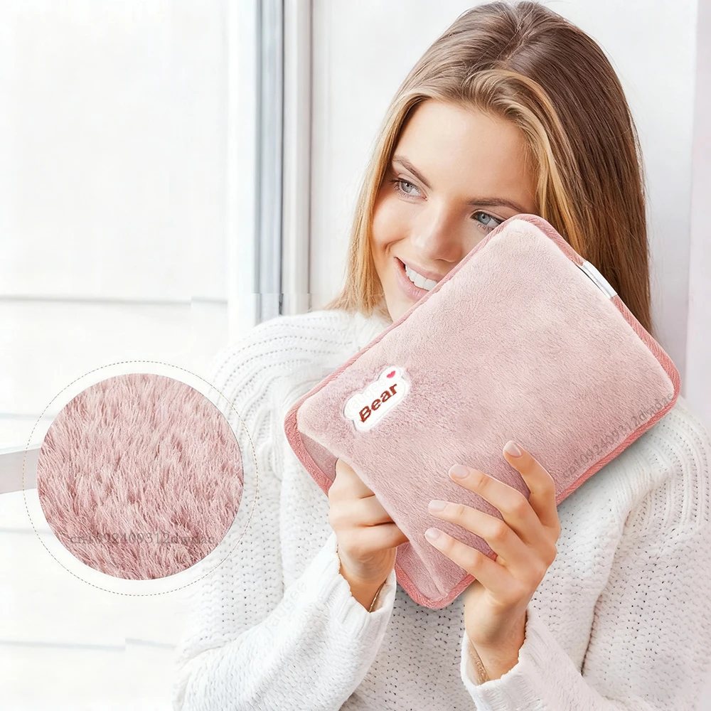 

Hand Warmer Electric Hot Water Bag Soft Fast Heating Warm Gloves Home Office Hands Warmer For Water Rechargeable Hot Water Bag