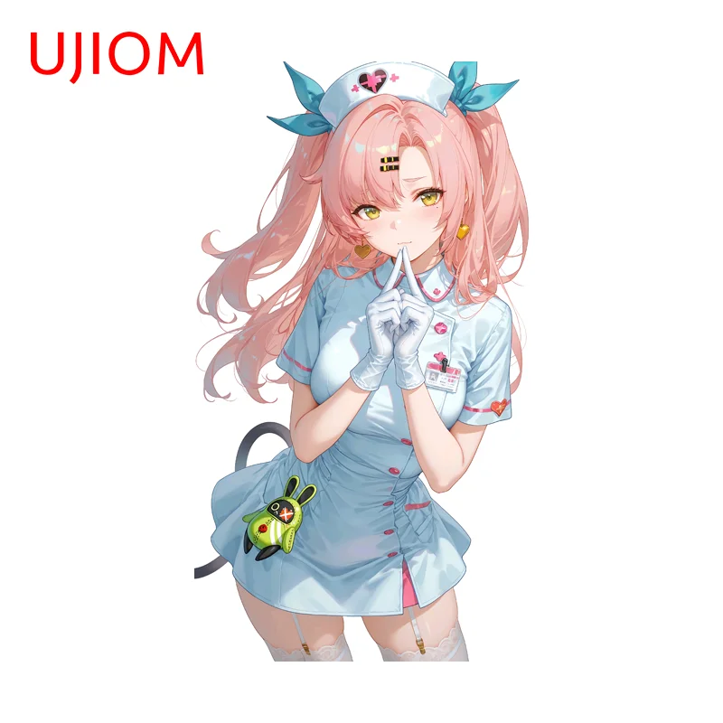 UJIOM High Quality Zenless Zone Zero Wall Sticker Professional Nurse Uniform PVC Decal Suitable for Game  Room Decoration