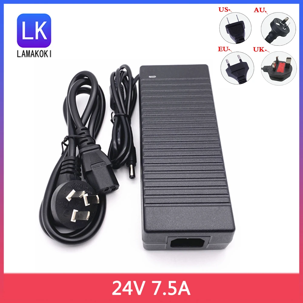 24V 180W Power Adapter 24V 7.5A Motor Power Supply Intelligent Temperature Control Fan Cooling Line