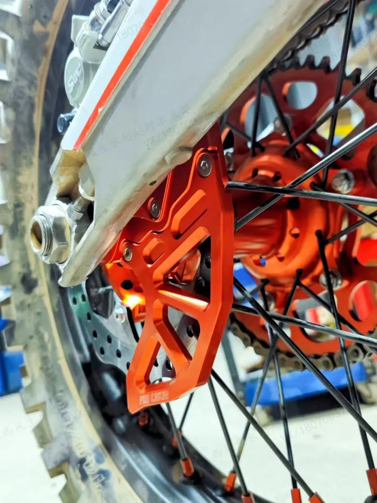 High-Strength 20/25mm Axle Rear Brake Disc Guard CNC Aluminum Cover Accessories for KTM XCW XCFW EXC EXCF XCF Husqvarna TC FC TX