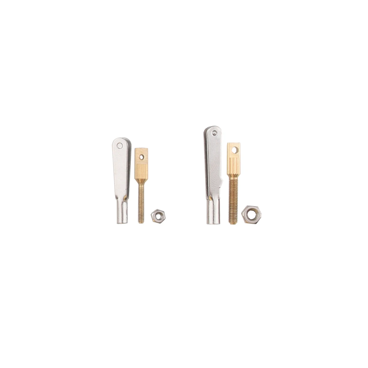 10Pcs M2/M3 Metal Clevis Iron U-clip Clamps Chuck Pull Rod Connector Coupler Brass Screw Spare Parts For DIY RC Airplane Models