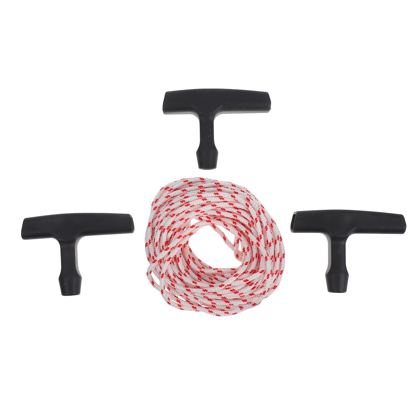 

1Set Lawn Mower Pull Rope Replacement Starter Cord Recoil Pull Handle Durable Comfortable Grip for Lawn Mowers Chainsaws Leaf