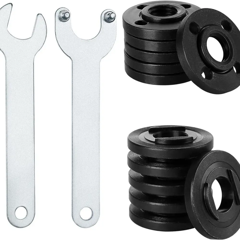 5 8 11 Thread Angle Grinder Nut Replacement Carbon Steel Flange Locking Plate Tool Accessory For Electric Grinder Disk Fastener