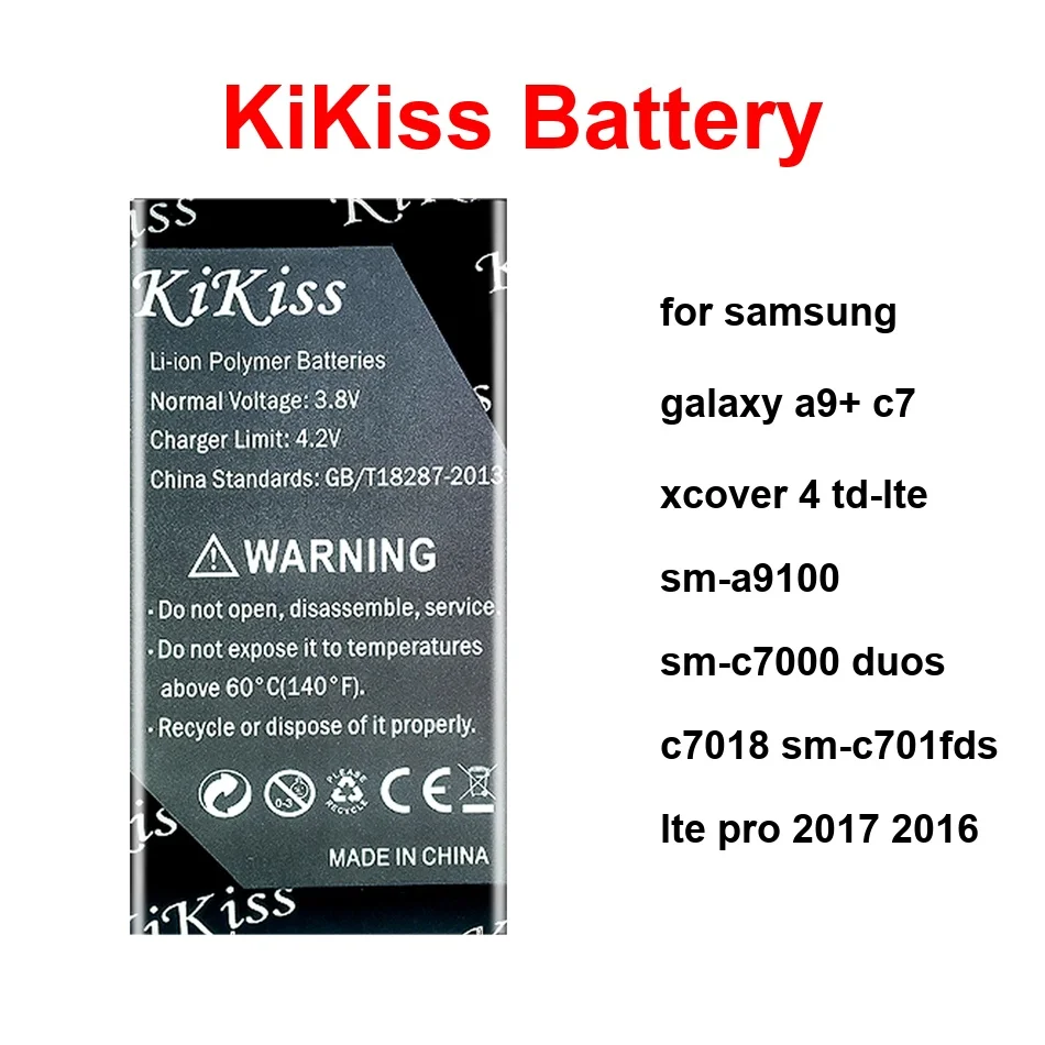 

Battery EB-BC700ABE EB-BA910ABE For Samsung Galaxy A9+ C7 Xcover 4 TD-Lte SM-A9100 SM-C7000 Duos C7018 SM-C701fds Lte Pro 2017