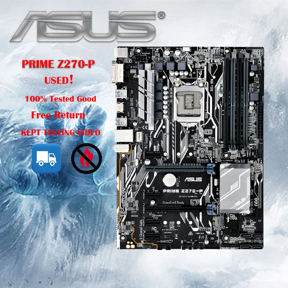 

ASUS PRIME Z270-P motherboard LGA 1151 DDR4 USB3.1 64GB VGA HDMI