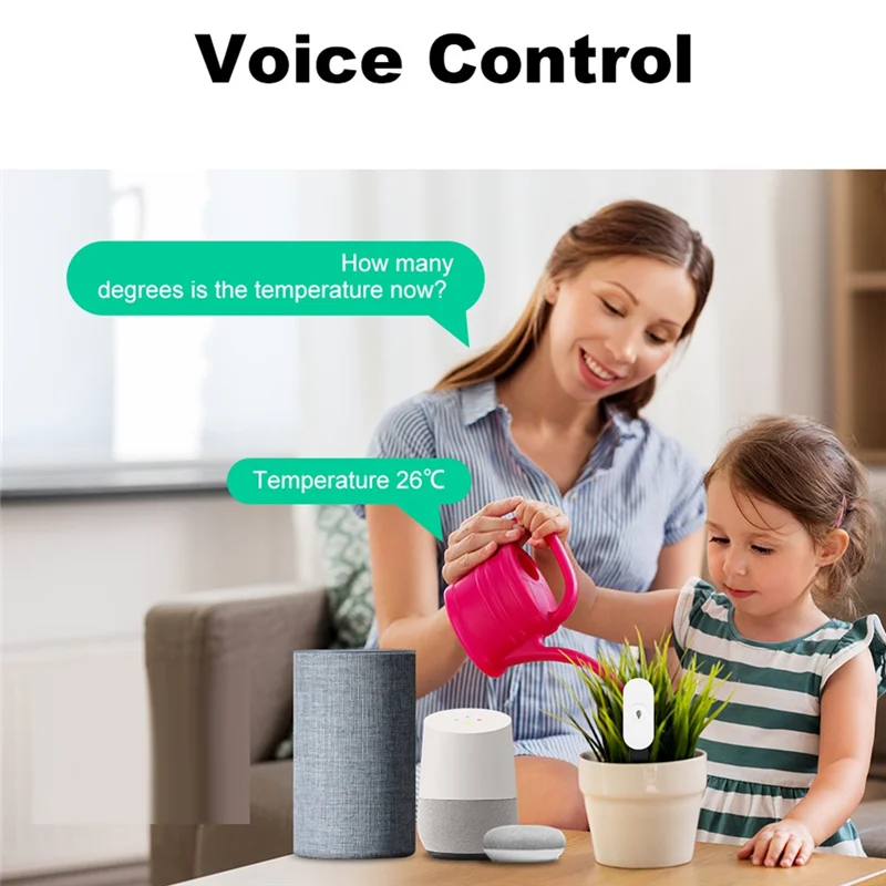 AT41 Zigbee Sensore di Umidità del Suolo 4 Pezzi Tester di Umidità di Temperatura del Giardino Automazione Rivelatore di Irrigazione Per Alexa/Google Casa