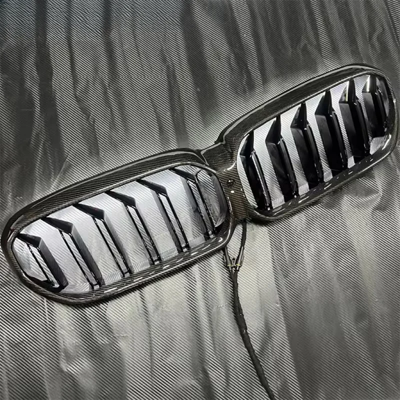 High Quality Carbon Fiber Racing Front Grille Water Resistant Direct Mount Auto Standard Replacement Fixture