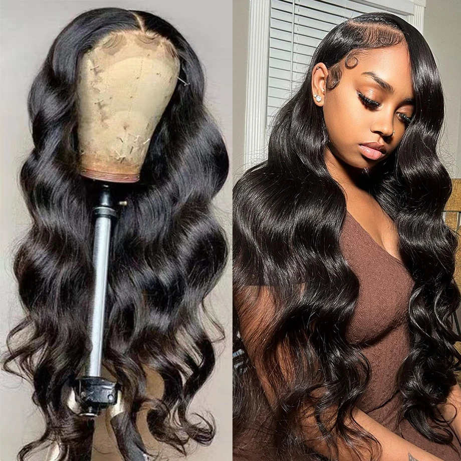 Ready To Wear Prelucked Human Body Wave Hair Wig Glueless 4x6/5x5 Lace Closure Transparent Upgrade Pre cut Lace Wig For Women