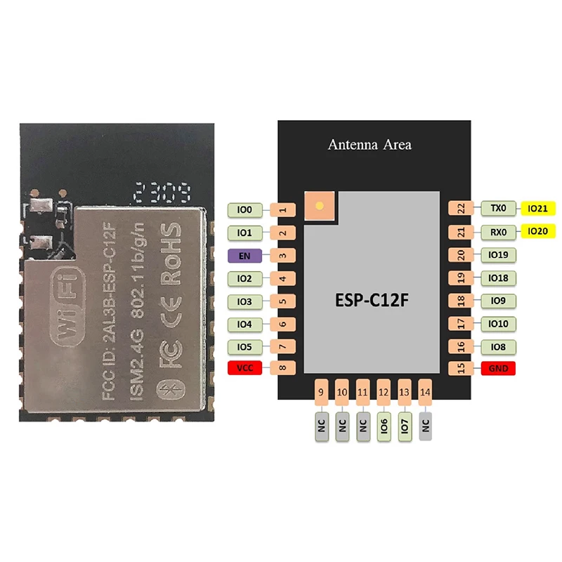 ESP32-C3 ESP8685 Espressif WiFi & Bluetooth Module ESP32-C3-12F ESP32-C3-20 ESP32-C3-32Compatible ESP32-C3-WROOM ESP32-C3-MINI