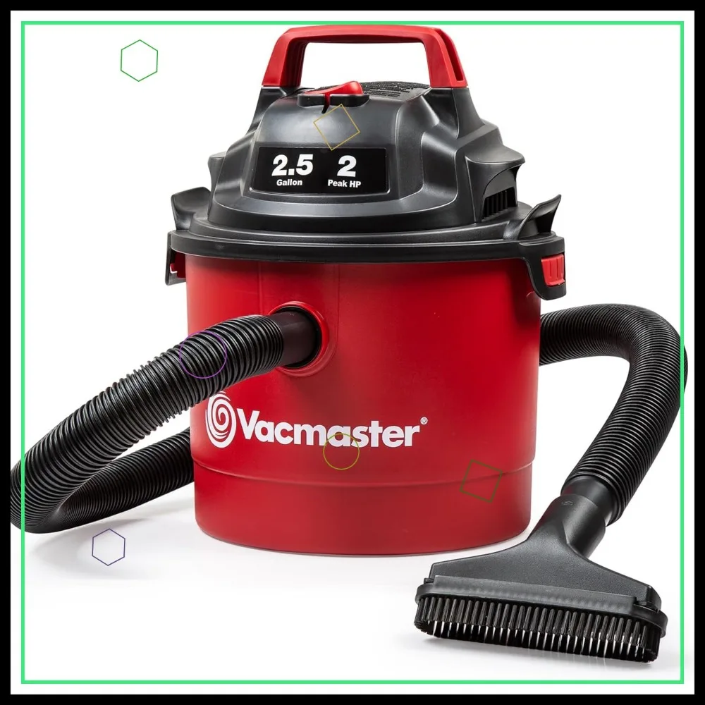 

2,5 галлона настенного пылесоса для влажной/сухой уборки с мощным всасыванием, легкий и портативный для легкой уборки