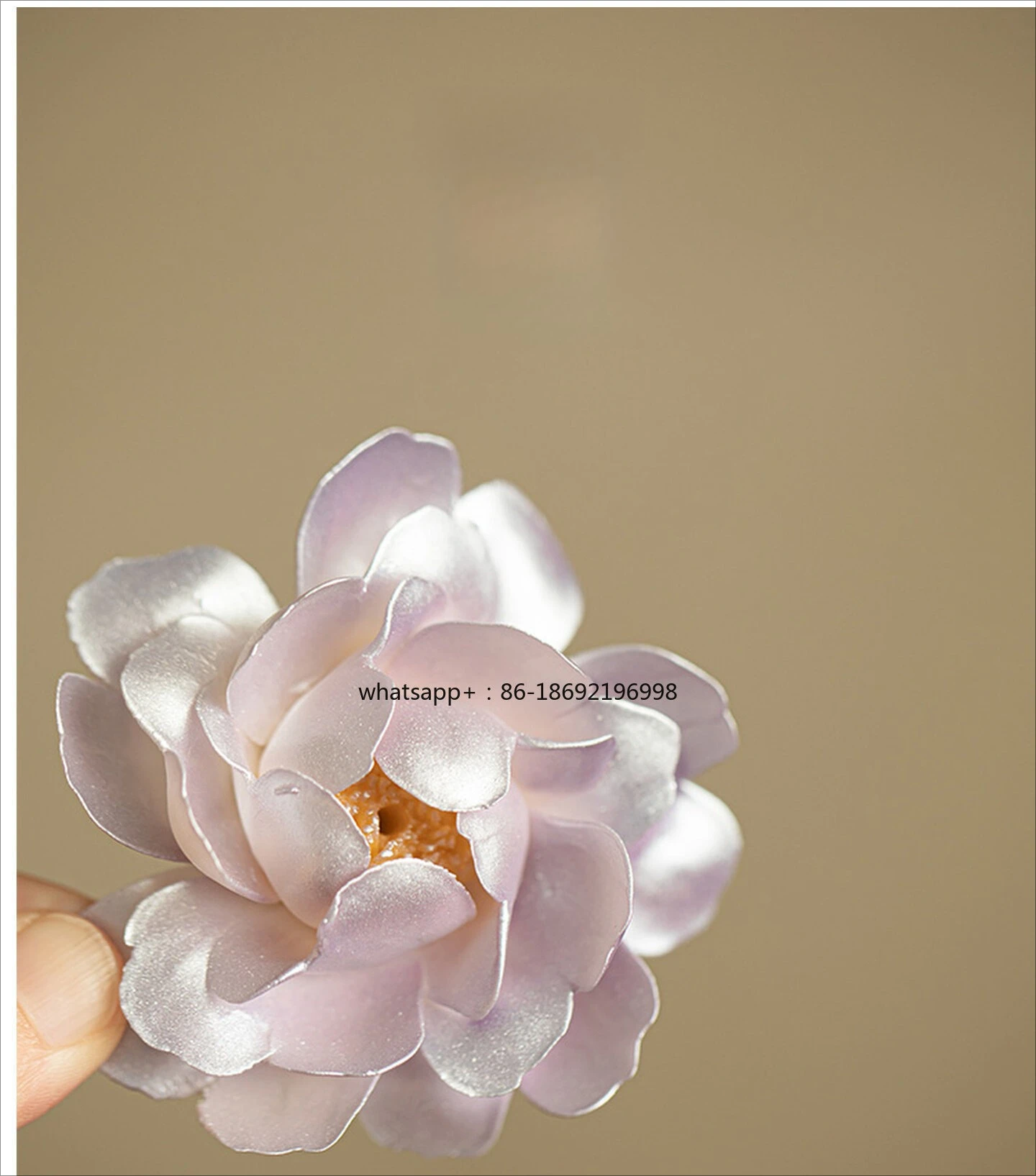 Hand-kneaded Lotus Ceramic Thread Incense Insert Aromatherapy Accessories Chinese Ornaments Handmade Home Incense Sea