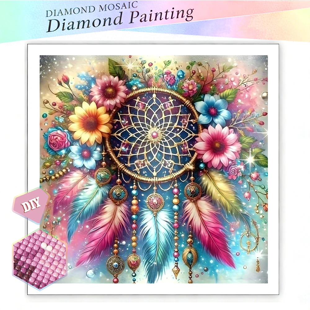 EverShine DIY Diamond Painting Dreamcatcher Embroidery Flowe