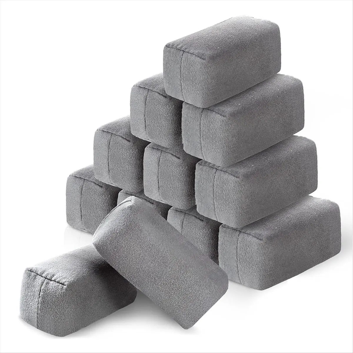 A79G Suede Microfiber Applicator Pads for Detailed Car Waxing and Ceramic Coating 12Pack