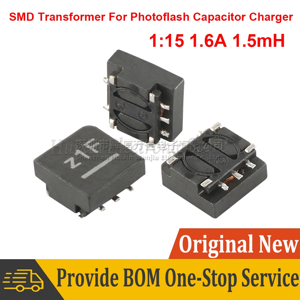 5pcs TTRN-0630H SMD Transformer For Photo Flash Capacitor Charger 1:15 1.6A 1.5mH