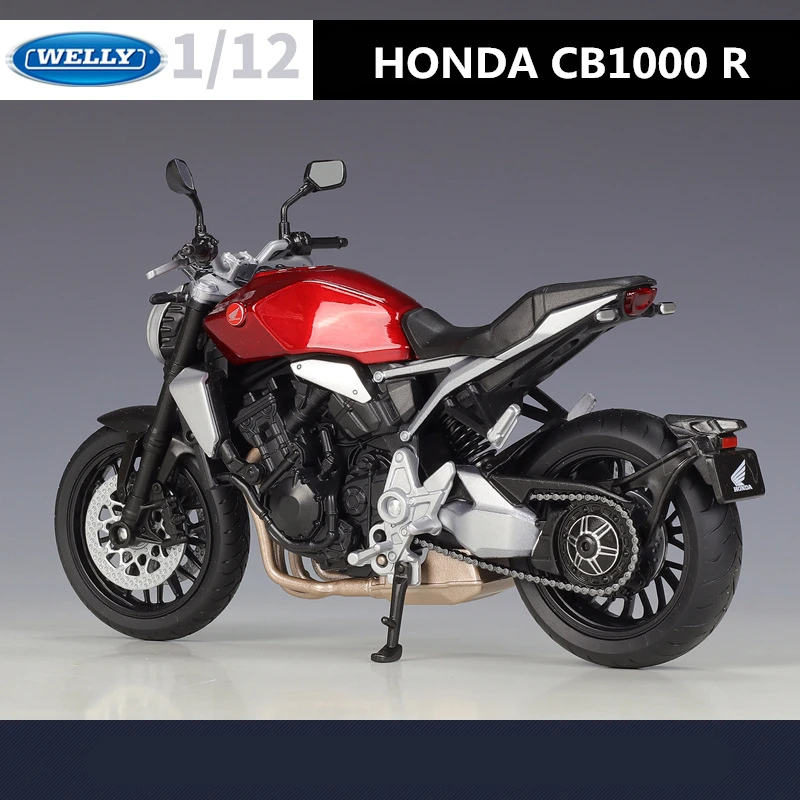 WELLY 1:12 HONDA CB1000R Alloy Race Motorcycle Model Diecasts Toy