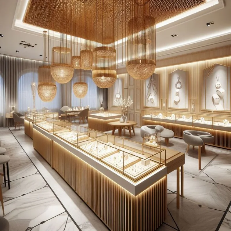 custom.Customizable Glass Jewelry Showcase Fine Jewelry Store Display LED Lighting Lockable Furniture Kiosk Mall Use