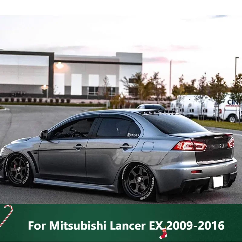 

New！ Glossy Black Spoiler for Mitsubishi Lancer EX 2009-2016 Year Car Roof Tail Wing Rear Window ABS Plastic Accessories