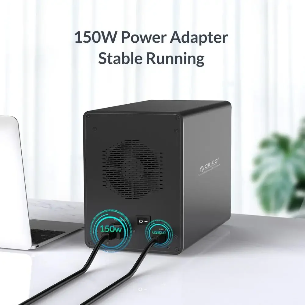 ORICO 95 Series Multi Bay 3,5 дюйма SATA-USB3 Док-станция для жесткого диска Корпус для жесткого диска Алюминиевый корпус жесткого диска для майнинга альткойнов