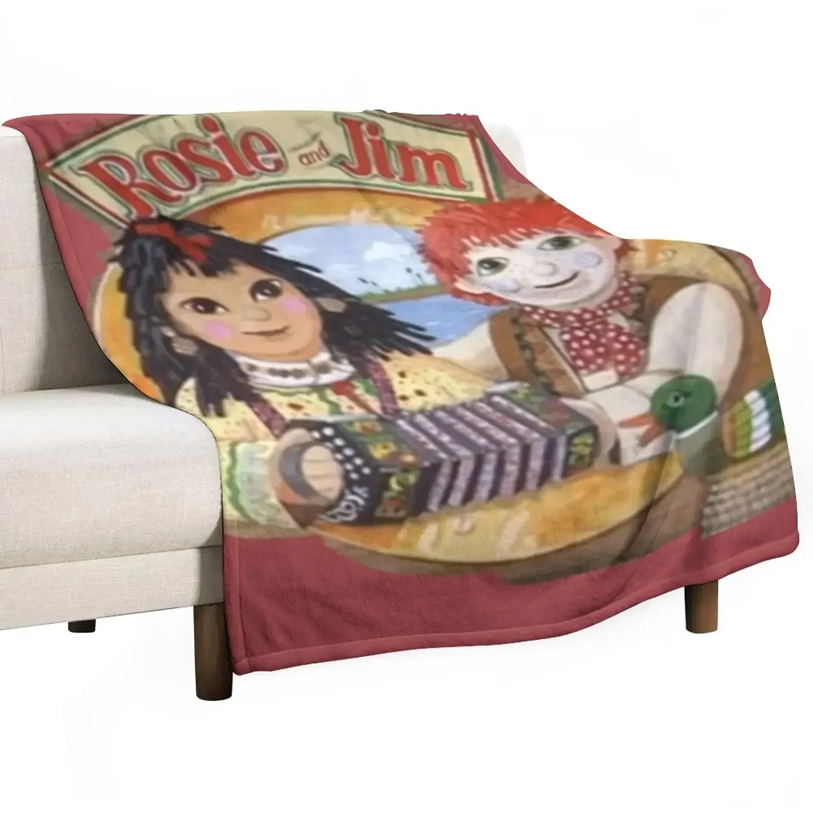 Rosie and Jim Vintage Childrens TV Throw Blanket Fashion Sofas Heavy Summer Beautifuls Blankets